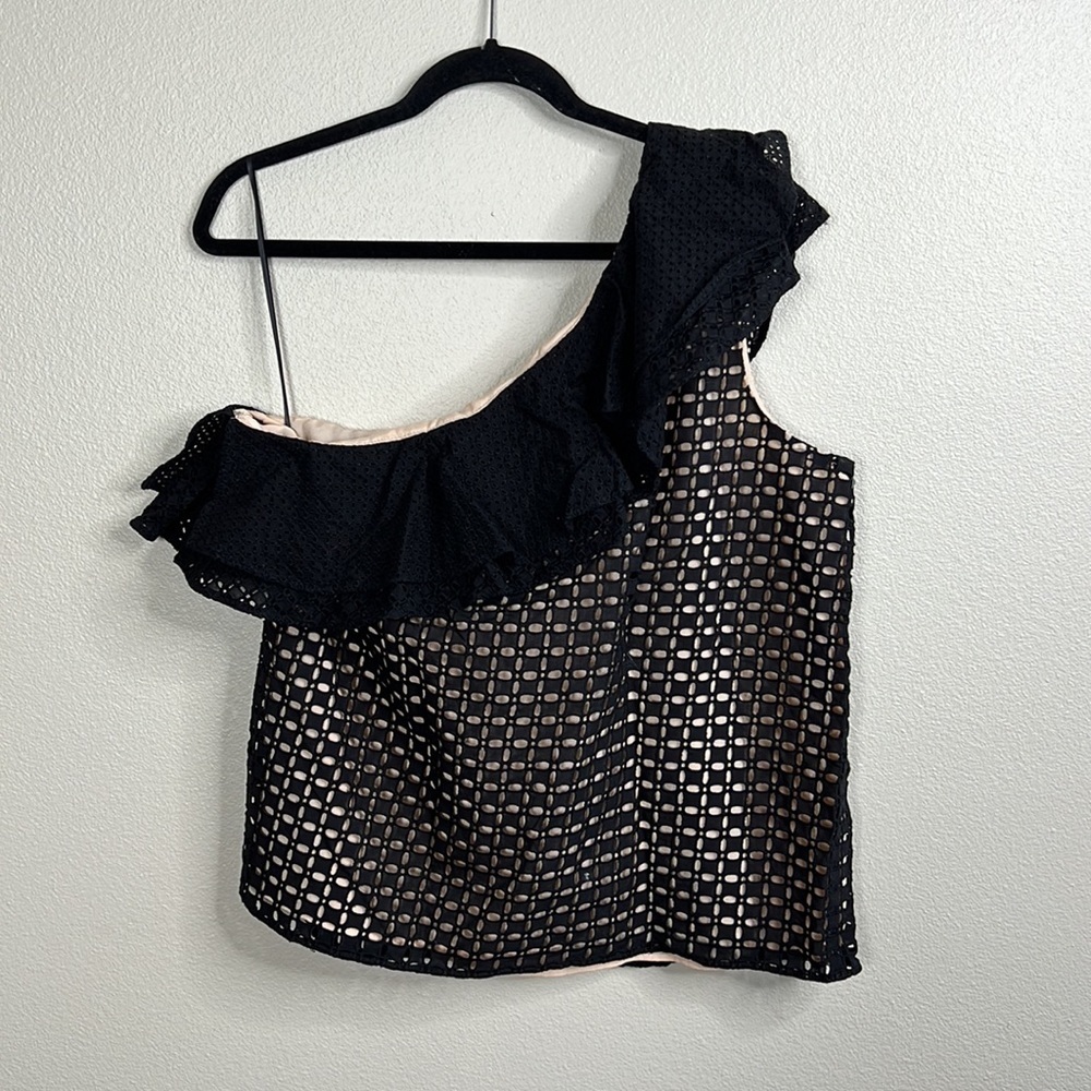 J. Crew One-Shoulder Ruffle Eyelet - Picture 5 of 7